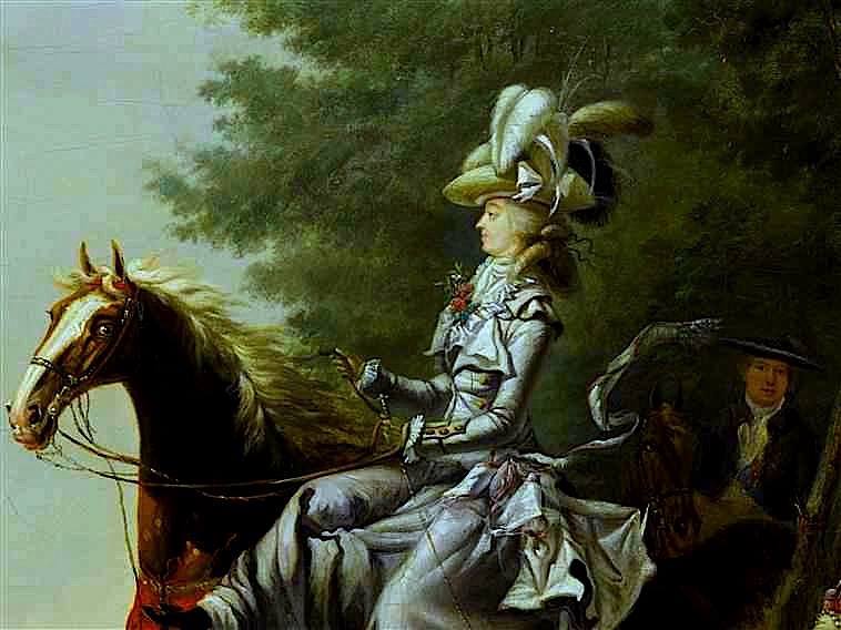 La reine Marie-Antoinette en amazone 18402910