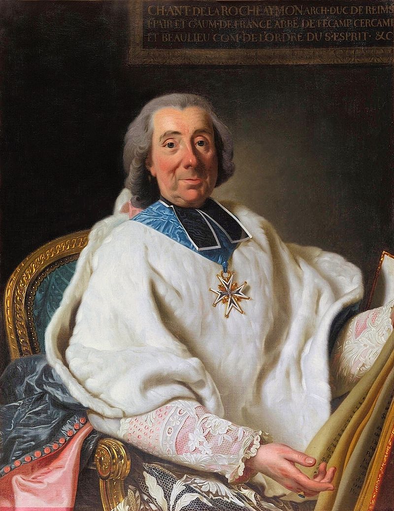 11 juin 1775: Sacre de Louis XVI en la cathédrale de Reims (archevêque de Reims, Monseigneur de La Roche-Aymon) 200px-14