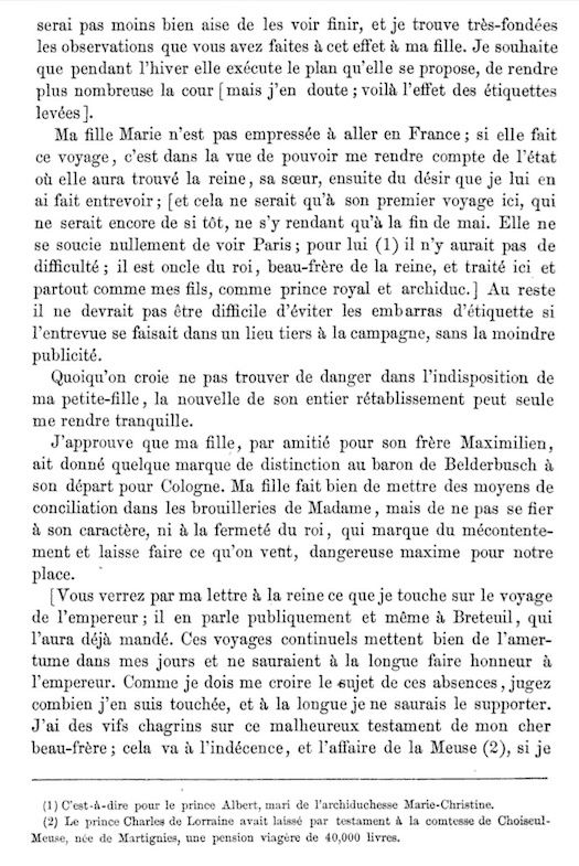 03 novembre 1780: Marie-Thérèse à Mercy  220