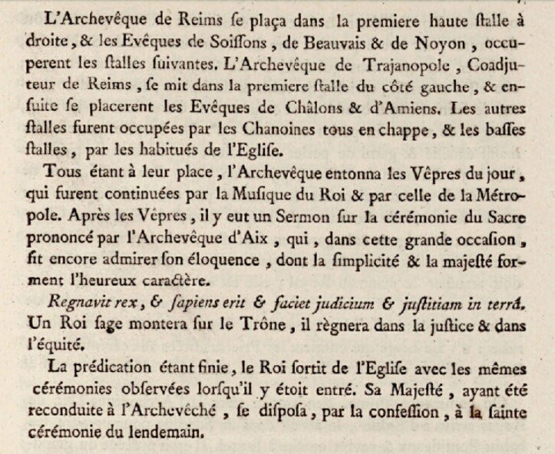 10 juin 1775: Cérémonie de la veille du sacre Captu106