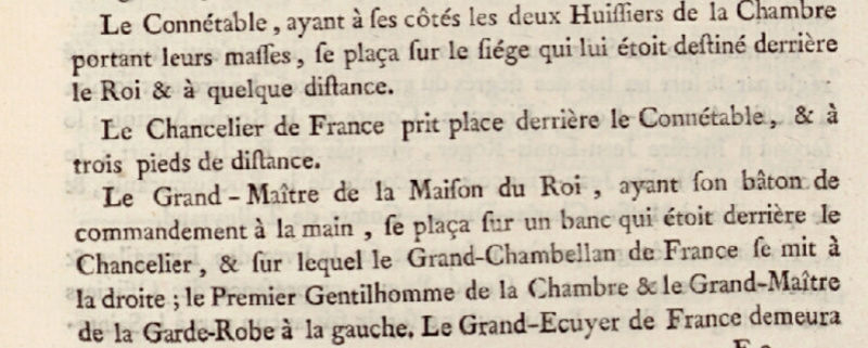 10 juin 1775: Ordre de la marche du Roy à l'église Captu117