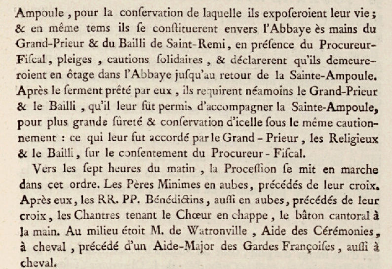 11 juin 1775: Sacre de Louis XVI en la cathédrale de Reims (Arrivée de la Sainte Ampoule) Captu123