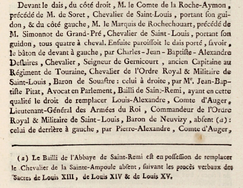 11 juin 1775: Sacre de Louis XVI en la cathédrale de Reims (Arrivée de la Sainte Ampoule) Captu124