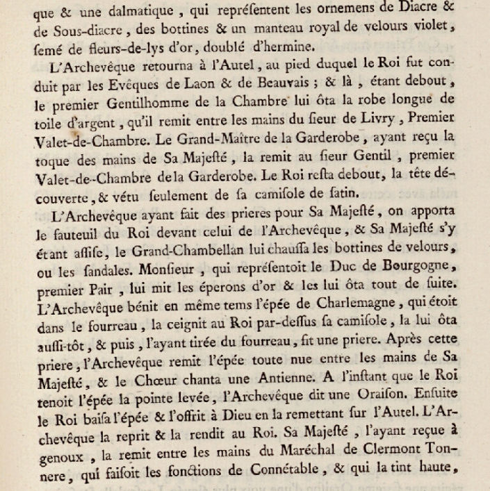 10 juin 1775: Consécration du Roy Captu141