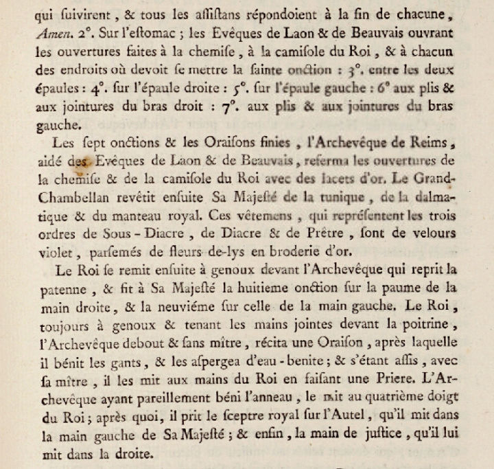 10 juin 1775: Consécration du Roy Captu144