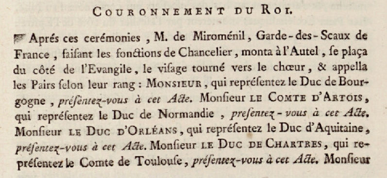 11 juin 1775: Sacre de Louis XVI en la cathédrale de Reims (Couronnement du Roi) Captu145