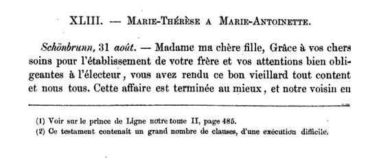 31 août 1780: Marie-Thérèse à Marie-Antoinette Captu153