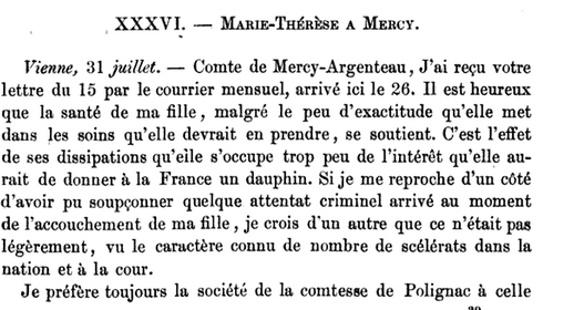 31 juillet 1780: Marie-Thérèse à Mercy Captu155