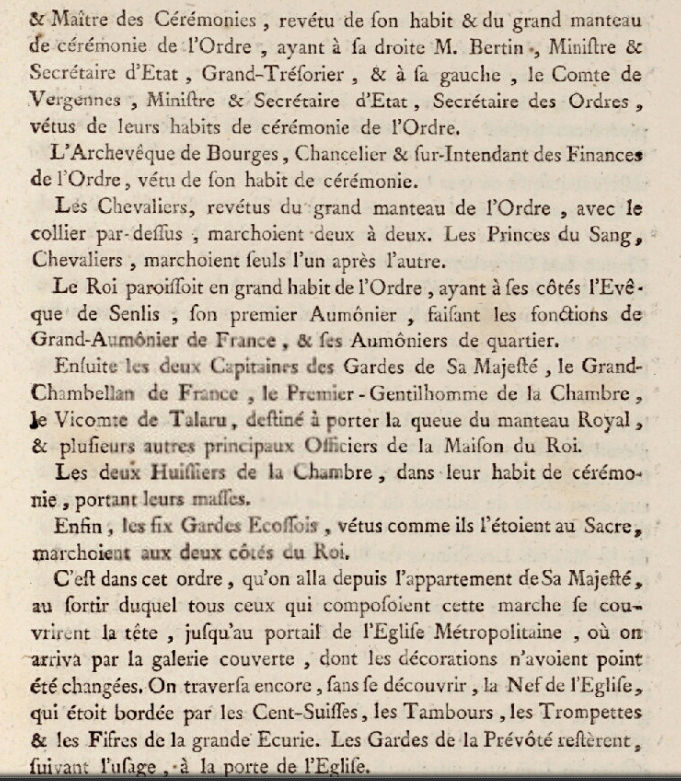 13 juin 1775: Cérémonie de l'Ordre du Saint-Esprit Captu190