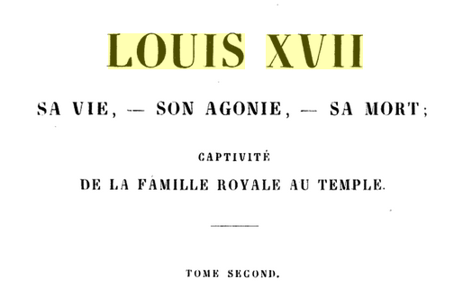 Louis XVII, sa vie, son agonie, sa mort Captur10