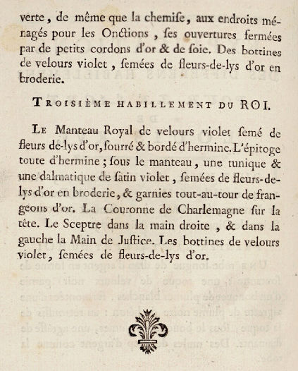 11 juin 1775: Sacre de Louis XVI en la cathédrale de Reims (L'habillement du Roi)  Captur57