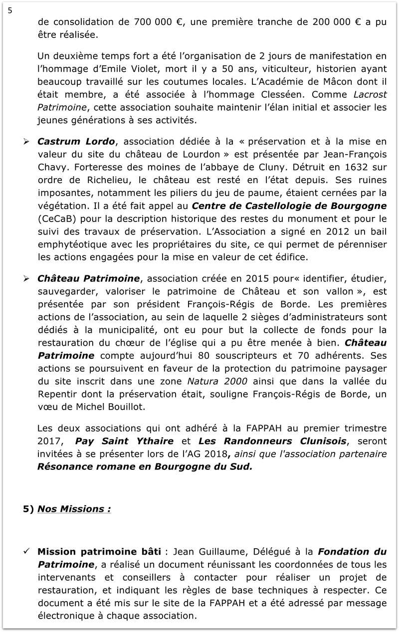 Compte rendu de l'assemblée générale 2017 de la FAPPAH 512