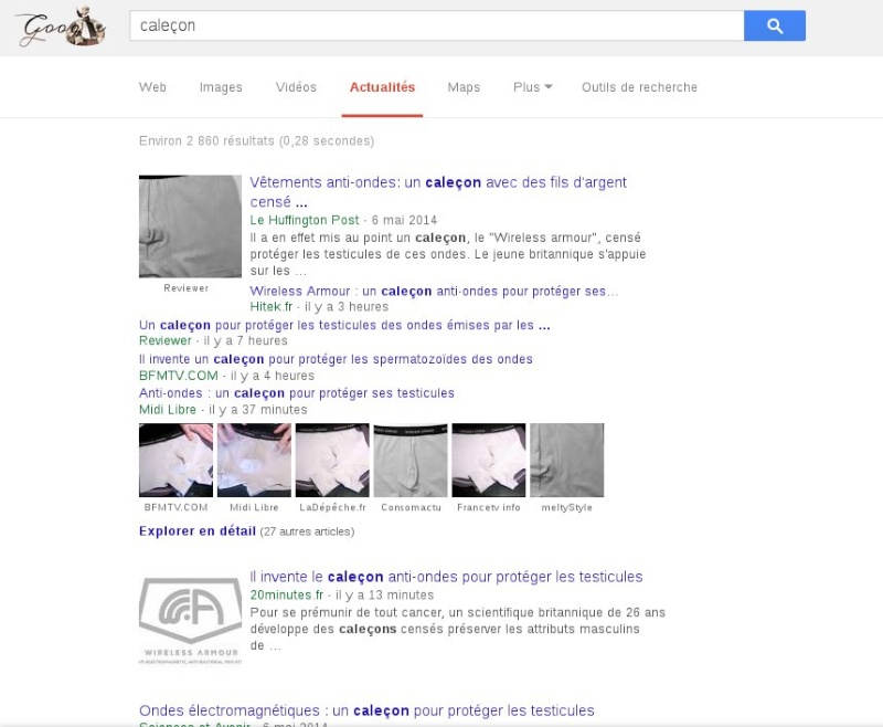 Quand je suis sur la barre Google Chron351