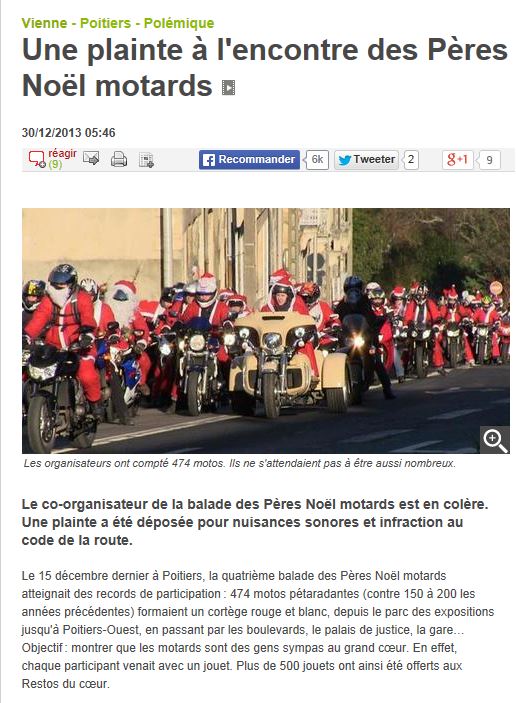 Un con porte plainte contre les pères noël motards de Poitiers Peres_10
