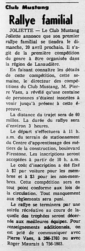 Le club Mustang Joliette (fondé en 1967) 1969_015