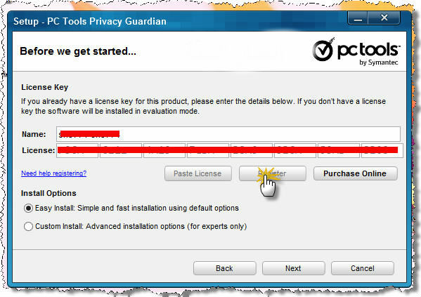برنامج PC Tools™ Privacy Guardian في تحسين اداء الجهاز 1411