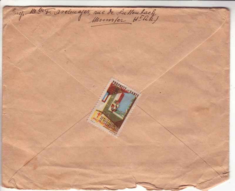 Lettre de Munster (68) du 04.12.1946 pour Toulouse avec contenu censuré!?! 2026811