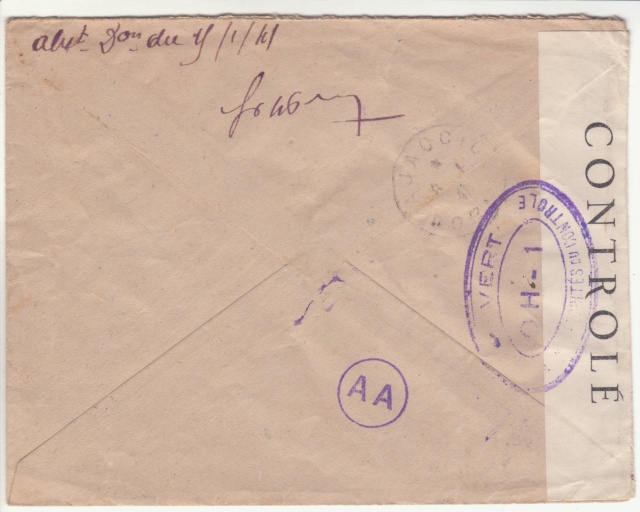 Tarif de la recommandation pendant la Deuxième Guerre mondiale _1400014