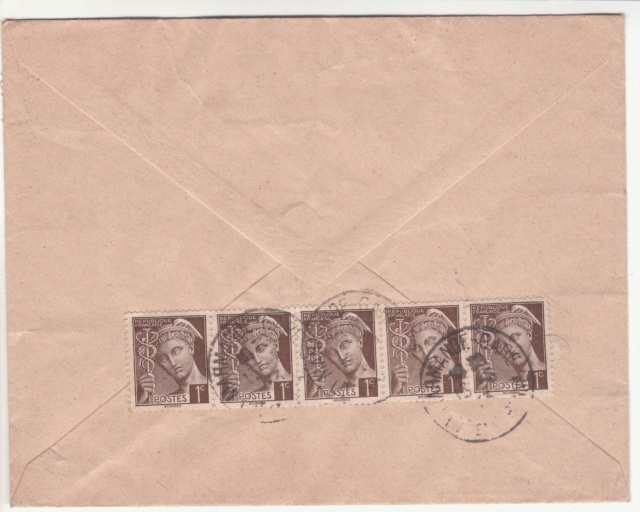 Cachet "Section Locale de la Censure / Marmande" sur lettre de mai 1943. _4000911