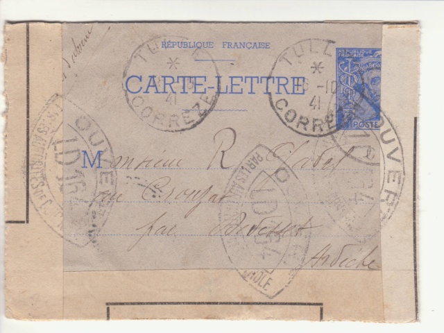 Tarif des lettres pendant la Deuxième Guerre mondiale _6000910