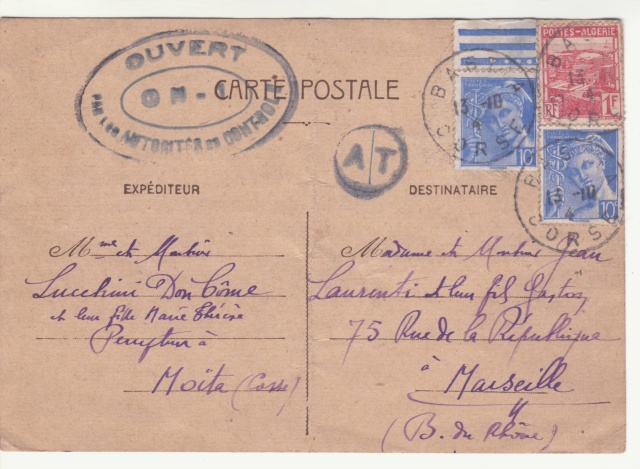 Tarif des cartes postales pendant la Deuxième Guerre mondiale _7000310