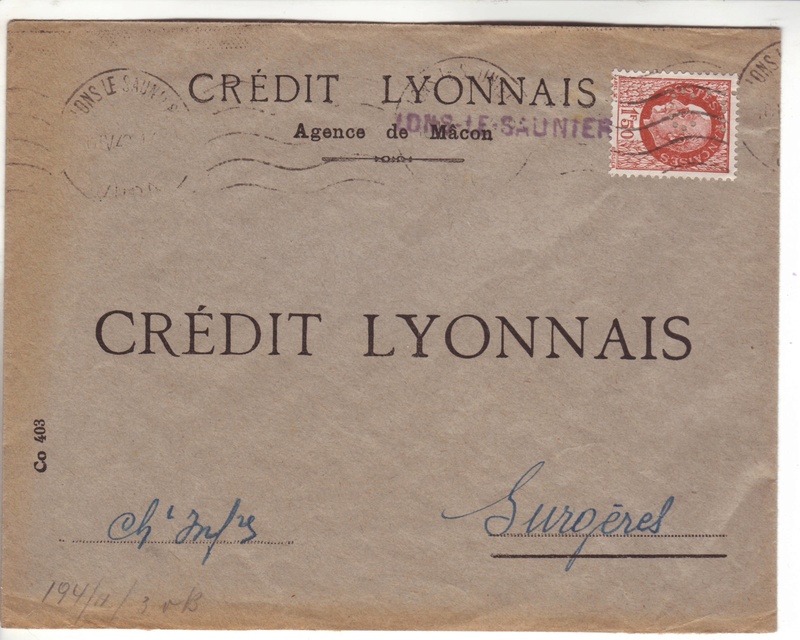 Courrier intérieur contrôlé par la commission allemande de Bordeaux A000311