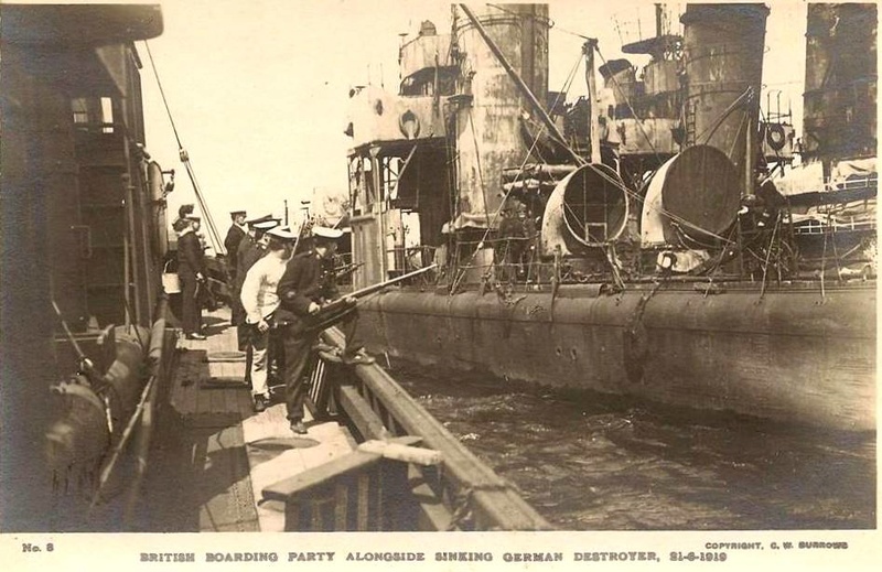 21 JUIN 1919 le sabordage de la flotte allemande, Scapa Flow S_191910