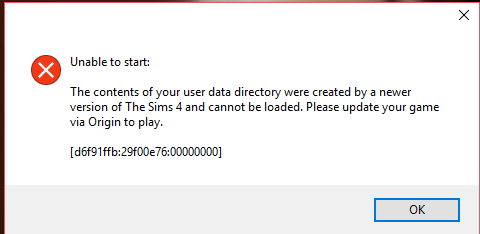 Can't uninstall sims 4 410