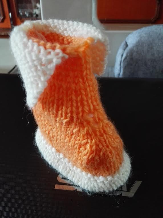 Tuto Chaussons Bottes Bebe Tricot Facile Bootie Knitting Baby Boots