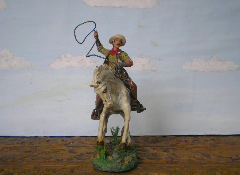 Cowboy zu Pferd mit Lasso - Umbau in der Figurengröße 7 cm - Seite 2 139j2b17