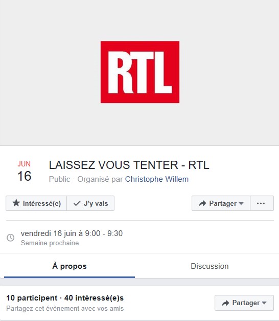 laissez vous tenter RTL  16/06/2017 Rtl10