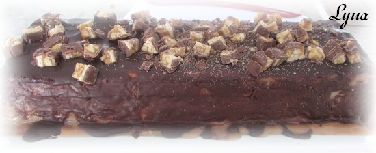 Gâteau barres snickers (sans cuisson) Gateau59