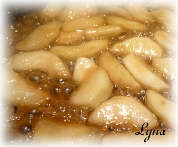 Mousse aux pommes en verrines, pommes caramélisées à la fleur de sel Verrin11