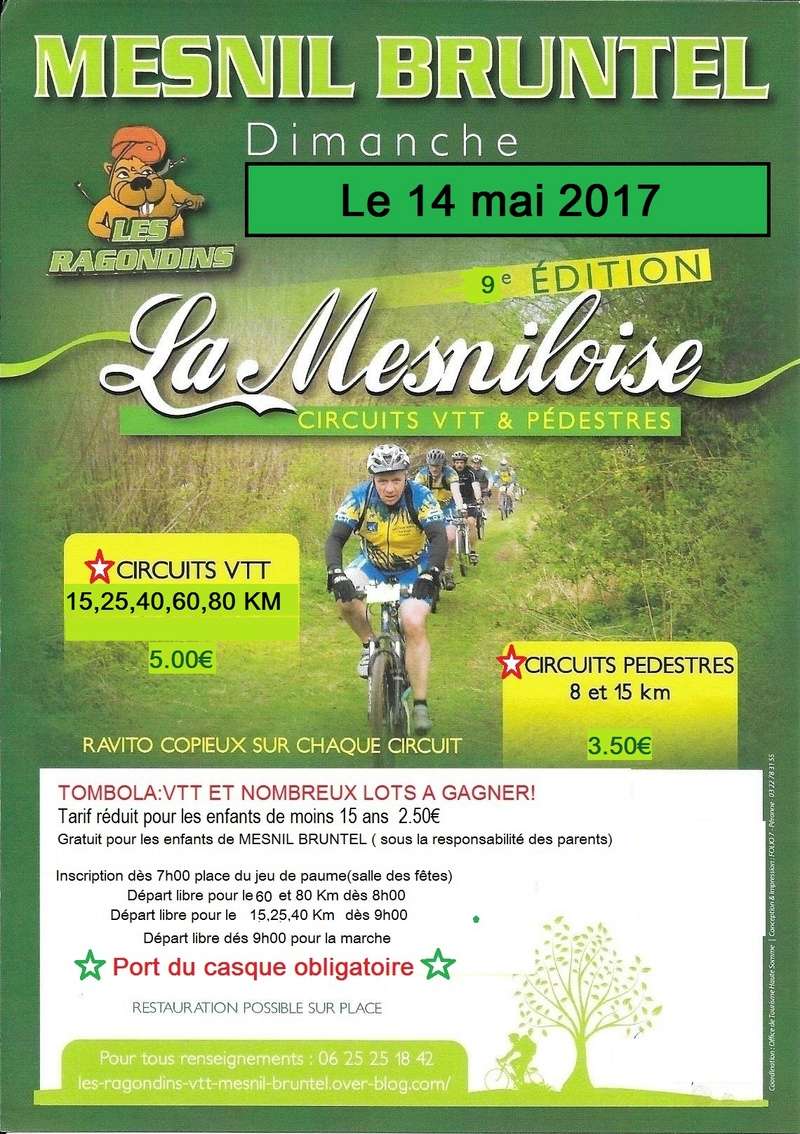 [80] La Mesniloise 2017 le 14/05/2017 Affich10