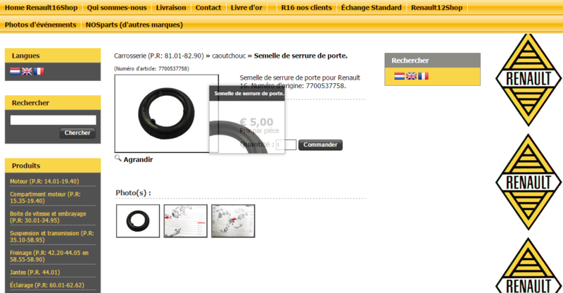 Les liens indispensables pour sa Renault 6  Bouton10