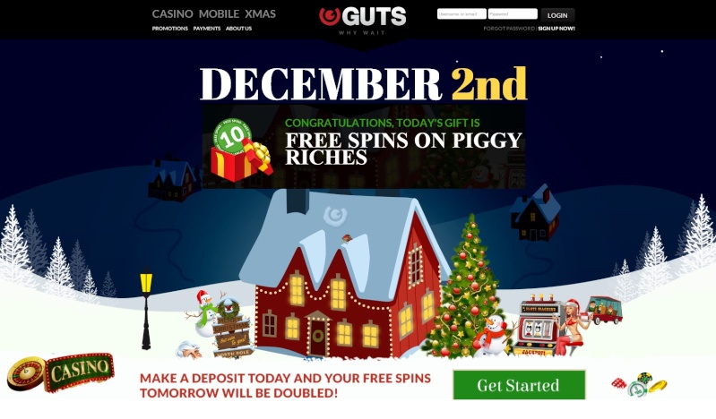 Guts Casino Christmas Calendar 2013 - 2nd December 2013 Guts_c10