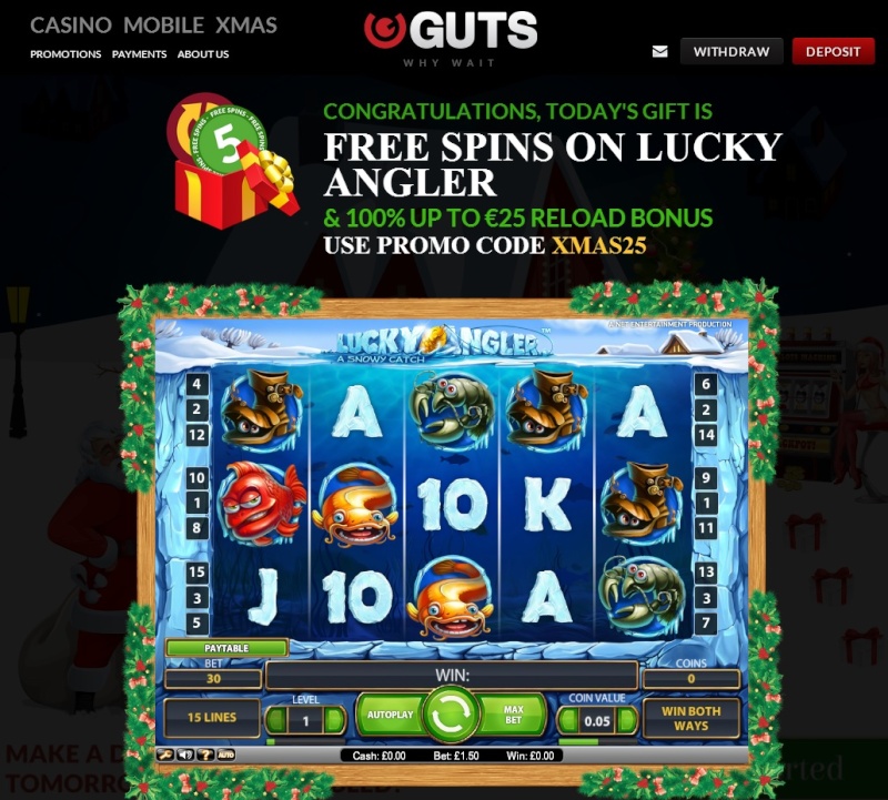 Guts Casino Christmas Calendar - 5th December 2013 Guts_c13