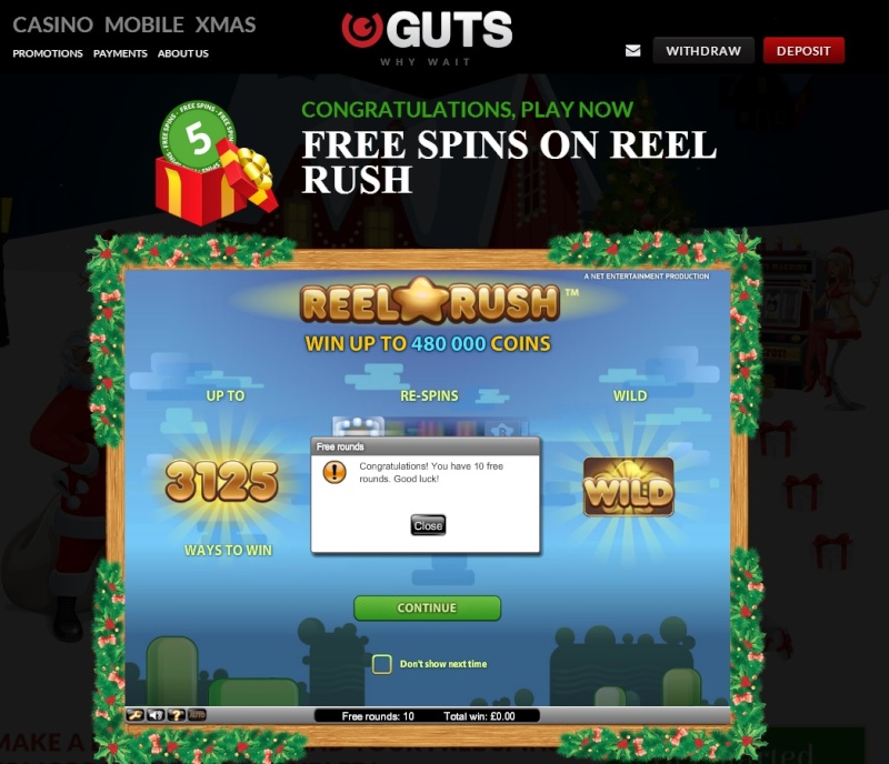 Guts Casino Christmas Calendar - 16th December 2013 Guts_c24