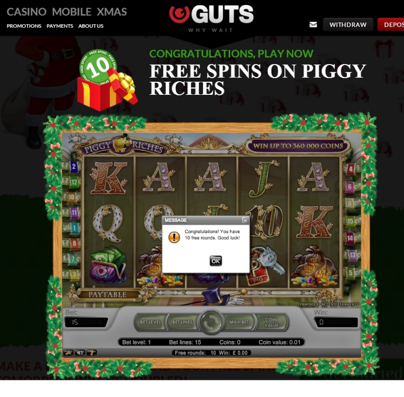 Guts Casino Christmas Calendar - 21st December 2013 Guts_c28