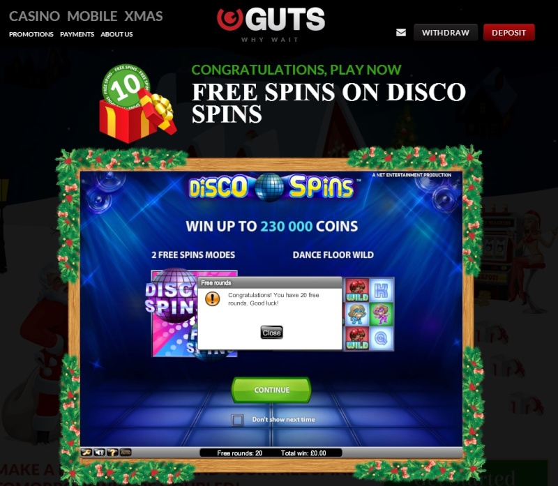 Guts Casino Christmas Calendar - 24th December 2013 Guts_c31