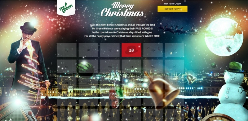 MrGreen Casino Christmas Calendar 2013 - 30 Days Of Christmas Overview Mrgree10