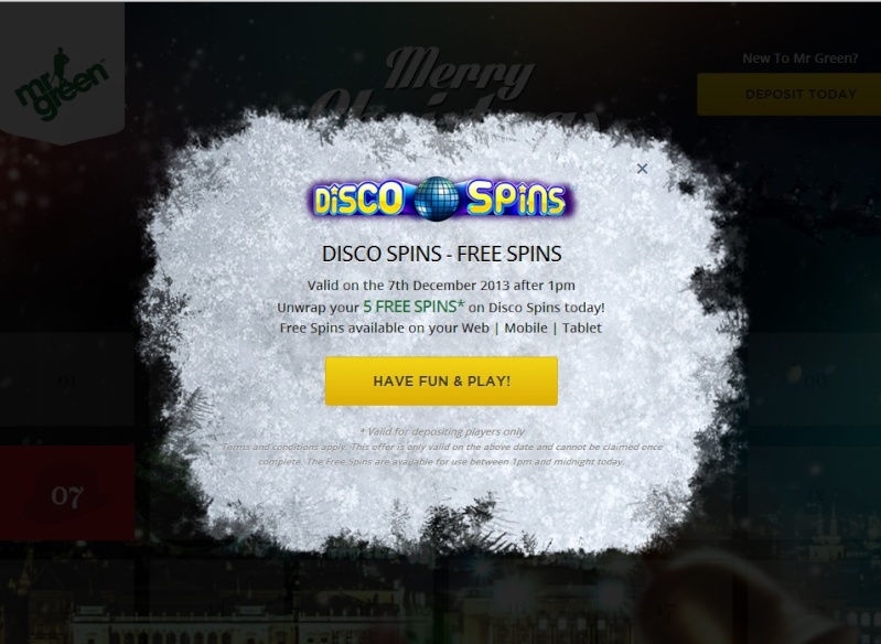 MrGreen Casino Christmas Calendar - 7th December 2013 Mrgree15