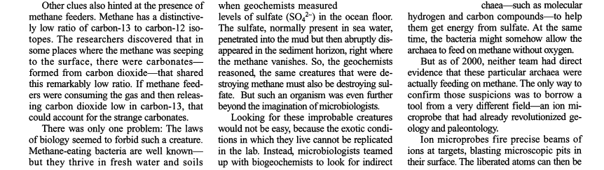 'Inconceivable' Bugs Eat Methane on the Ocean Floor Archea10