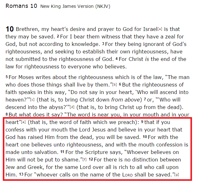 How you can get Saved! Romans11