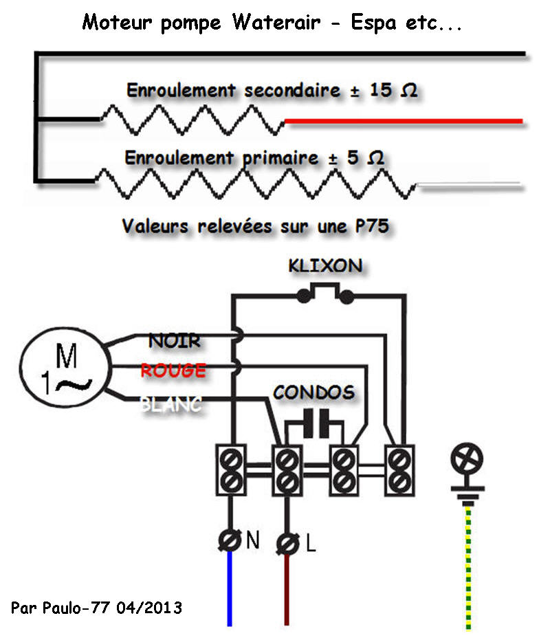 Fil de condensateur débranché Moteur12