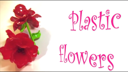 Flor con cucharitas plásticas Captur10