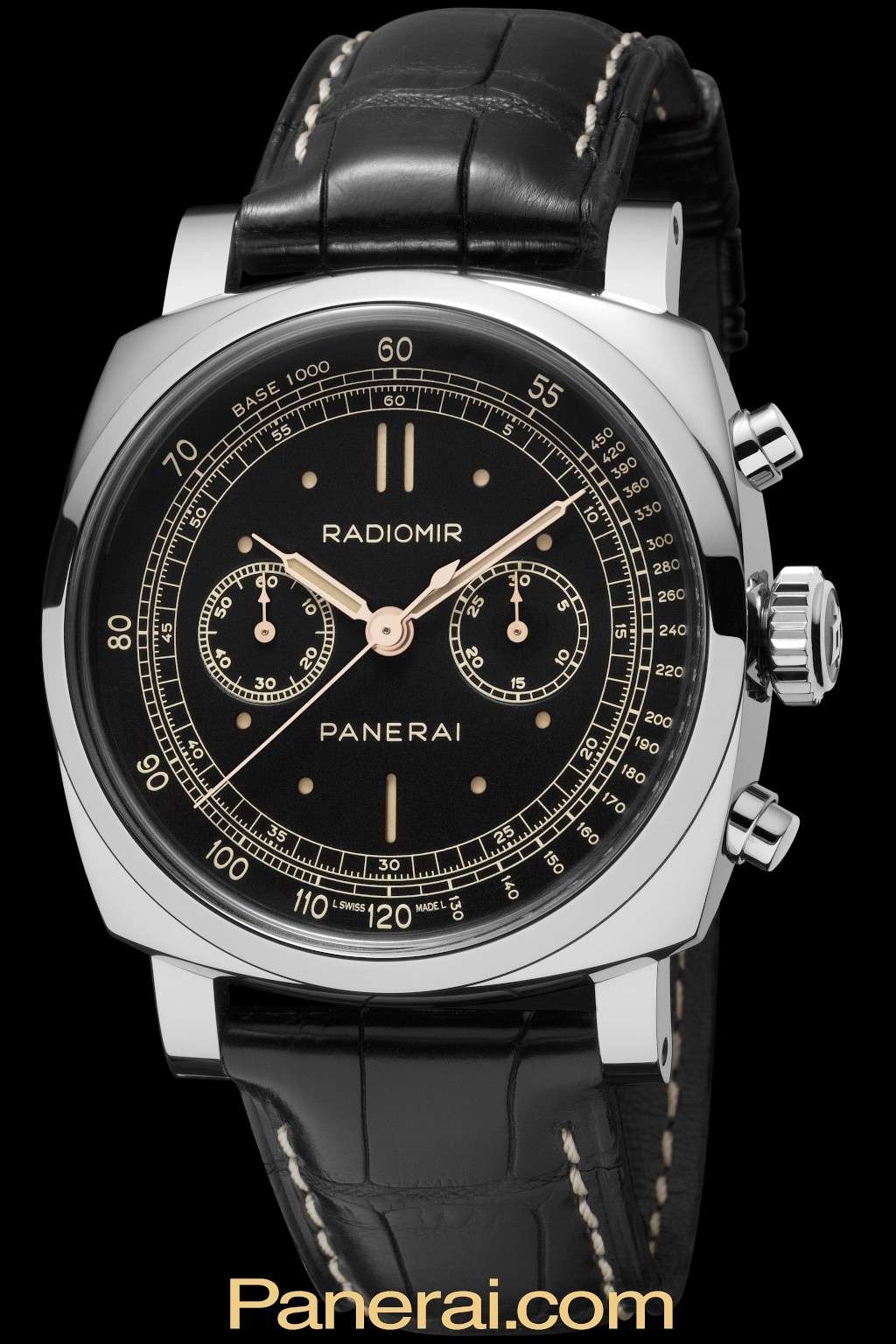 Communiqué de Presse : RADIOMIR 1940 CHRONOGRAPH OR BLANC – 45mm - PAM00520 - SL 100 ex Pam52017