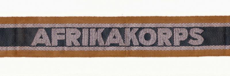 Bandes de bras sous-officier Feldgendarmerie / Afrikakorps. Authentification. Ak1_0010