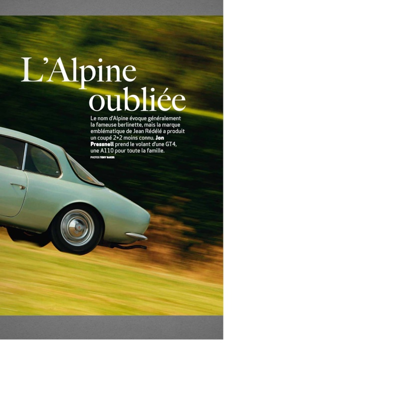 Articles de presses sur nos belles Alpine11
