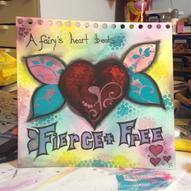Art Journal Page - Fairys Heart Image_13